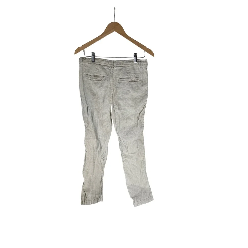 Porter & Ash Mens‎ Linen Blend Drawstring Pants Beige Tan Casual Trousers Sz 30